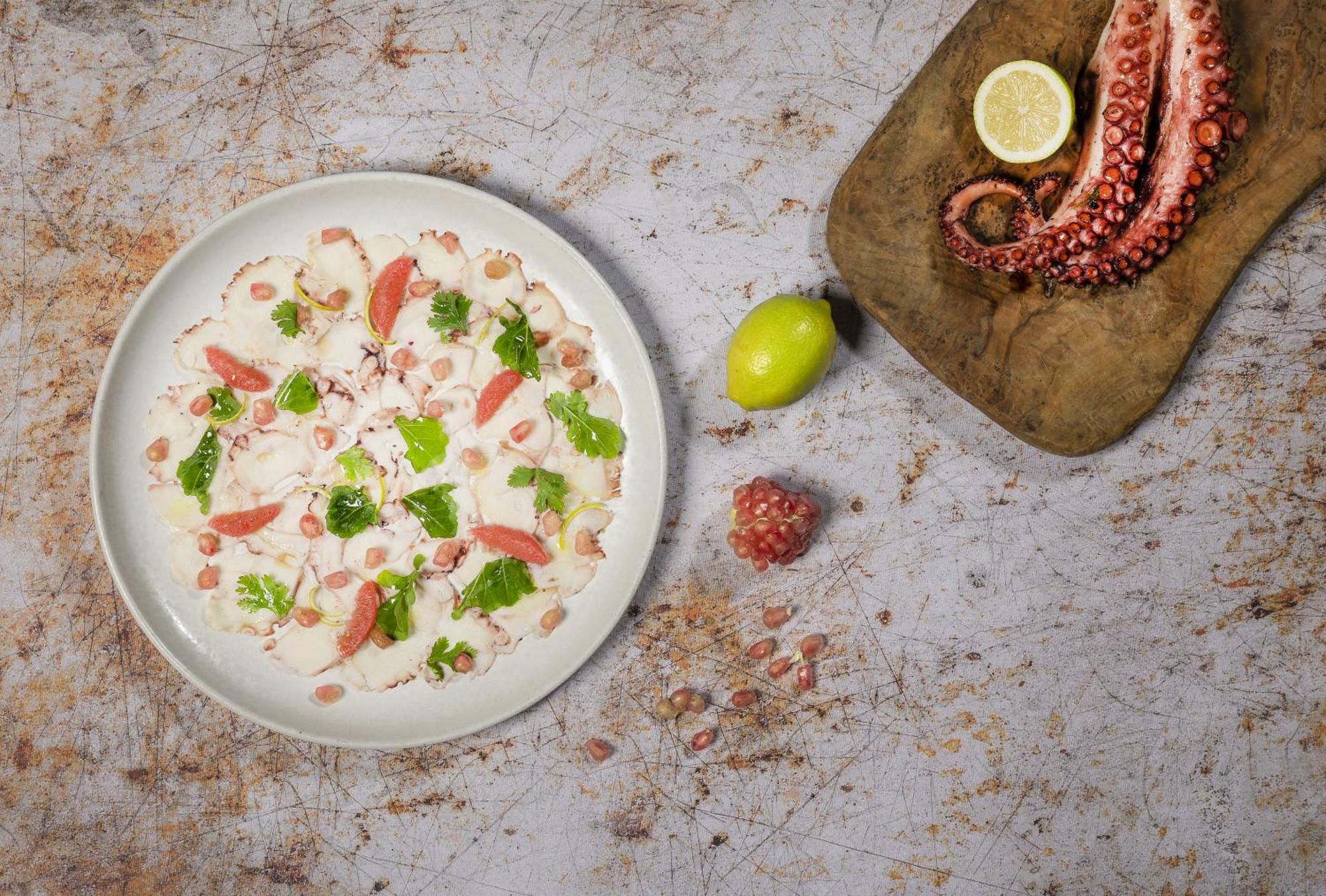 Moevenpick Resort & Marine Spa Sousse Exterior photo Octopus salad